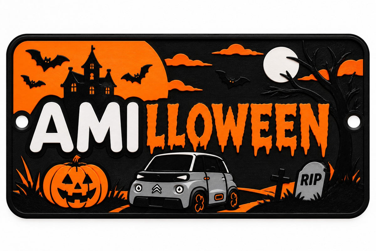 Plaque avant Ami / Topolino - Thème Halloween
