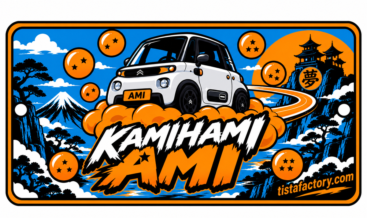 Plaque avant Citroën Ami — Kamihamiami